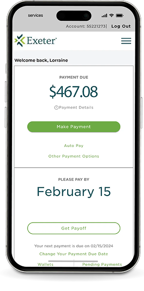 MyAccount mocked up on an iPhone