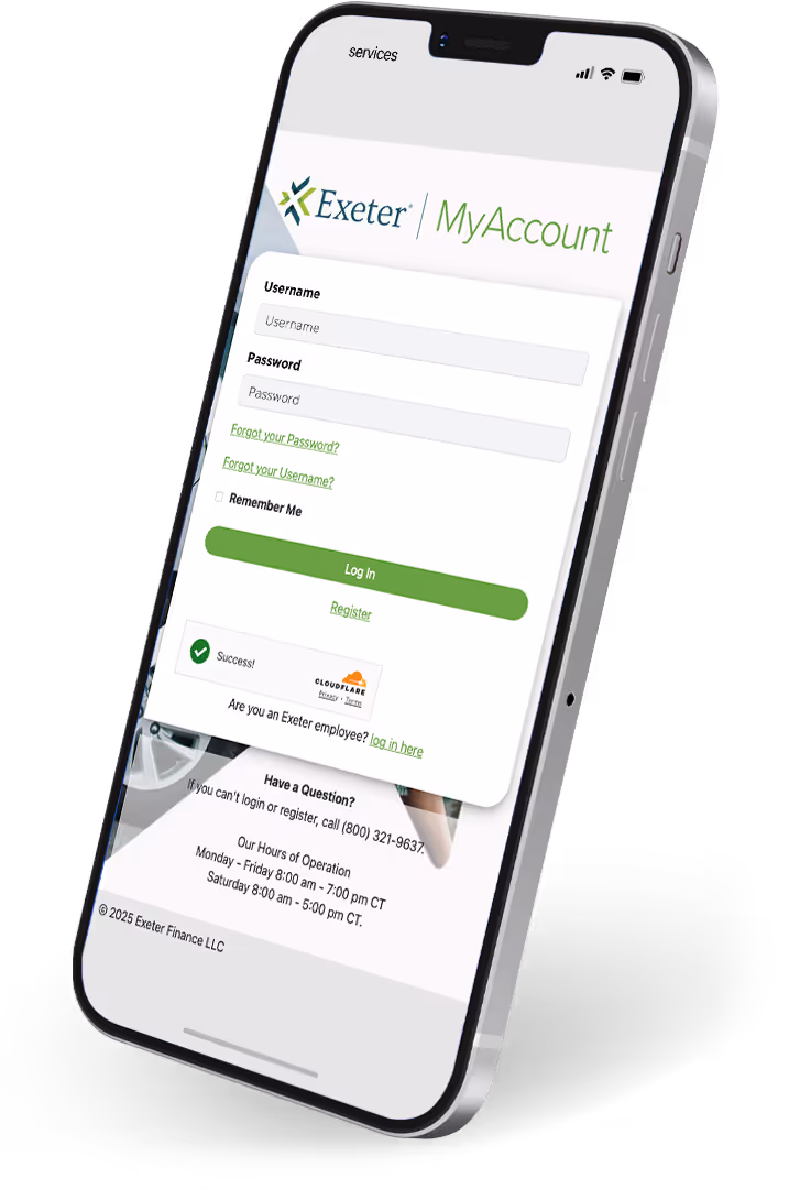 MyAccount mocked up on an iPhone