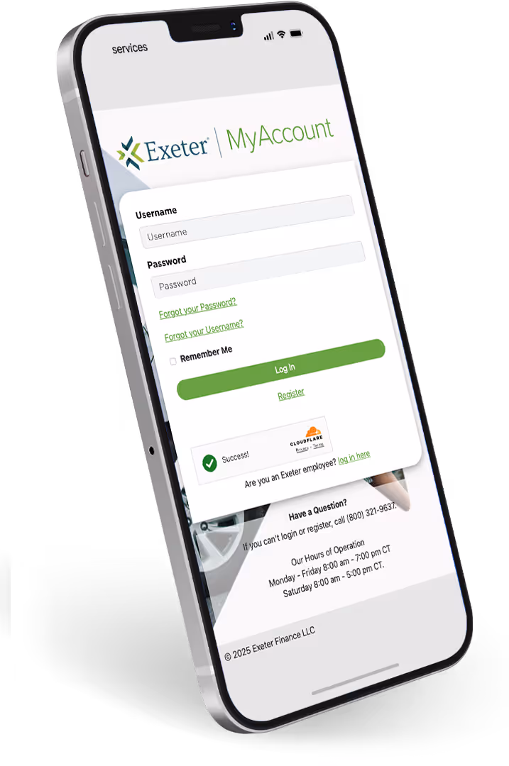 MyAccount mocked up on an iPhone
